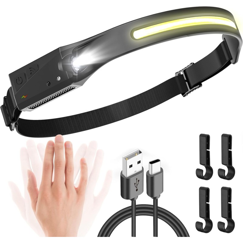PowerBeam -liiketunnistimella varustettu LED-otsalamppu